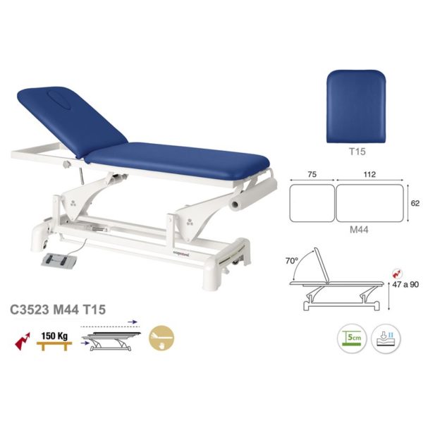 C3523 Ecopostural table de massage électrique en 2 plans