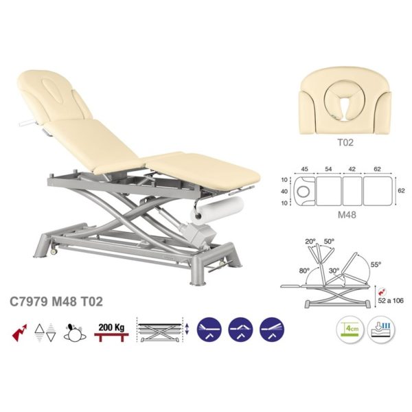 C7979 Ecopostural table de massage électrique en 4 plans