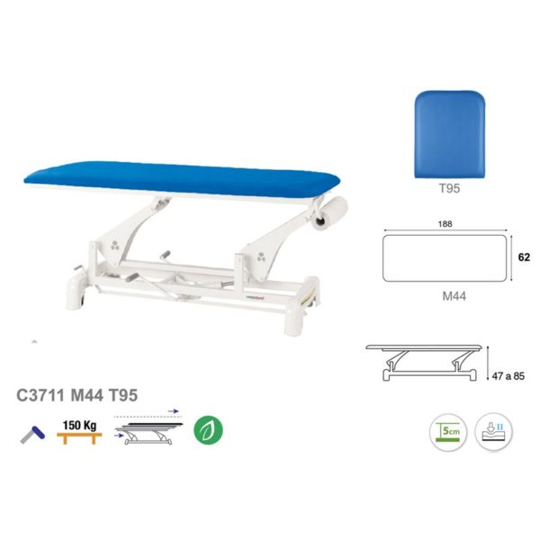 C3711 Ecopostural table de massage hydraulique