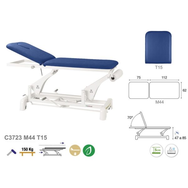 C3723 Ecopostural table de massage hydraulique en 2 plans