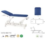 C3723 Ecopostural table de massage hydraulique en 2 plans