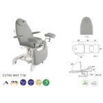 C3765 Ecopostural fauteuil de gynécologie hydraulique en 3 plans
