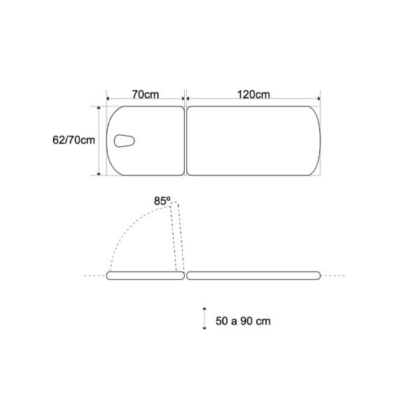 CE-0120-R Mobercas table de massage électrique